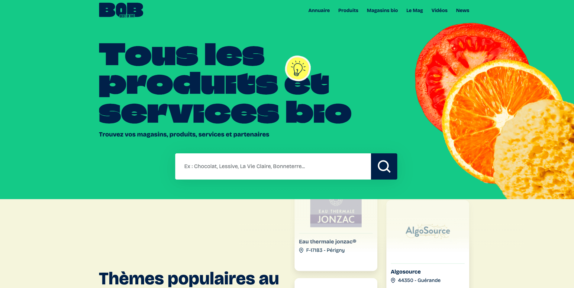 Best of Bio site homepage