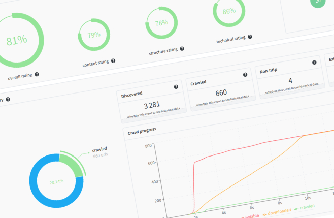 Preview of the redirection.io website crawler in action