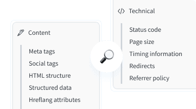 More than 60 metrics are exposed by redirection.io's crawler