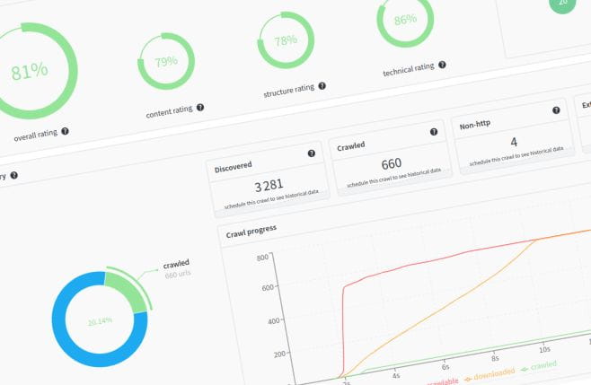 Aperçu du robot d'exploration de sites Web redirection.io en action
