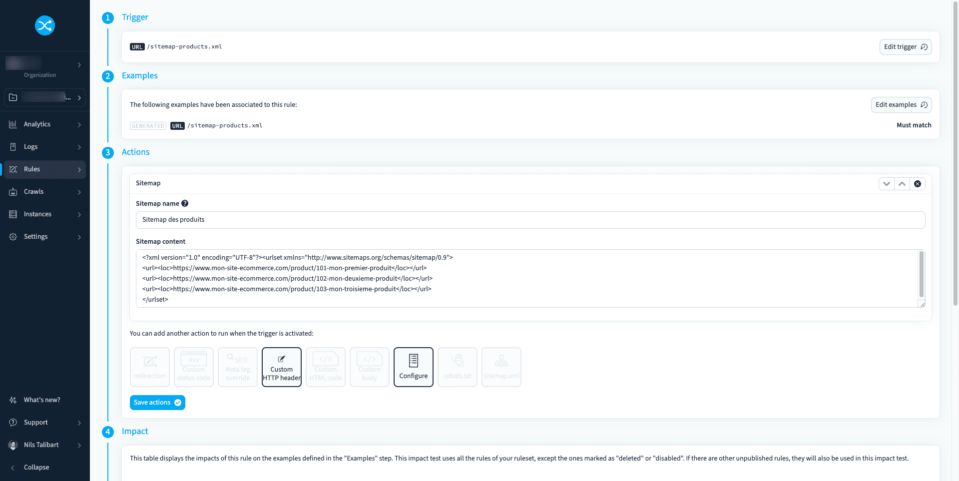 Gérer la Sitemap avec redirection.io