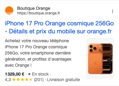 Display structured data in Google