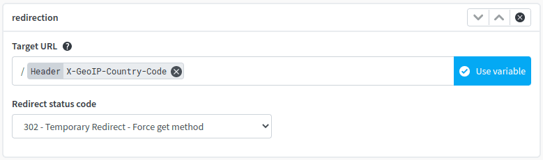 Button to use a request property