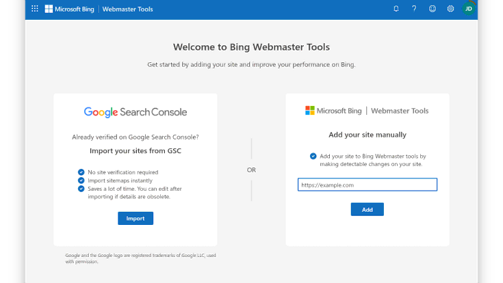 Validez votre accès à Bing Webmaster Tools de manière permanente