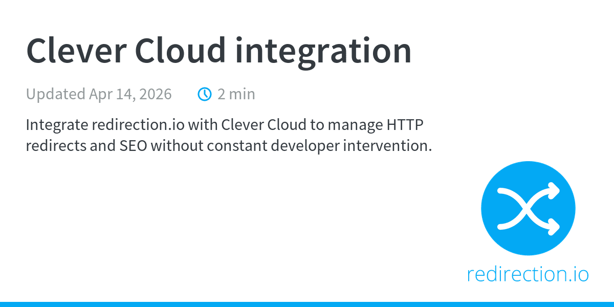 Clever Cloud integration - Developer documentation | Documentation