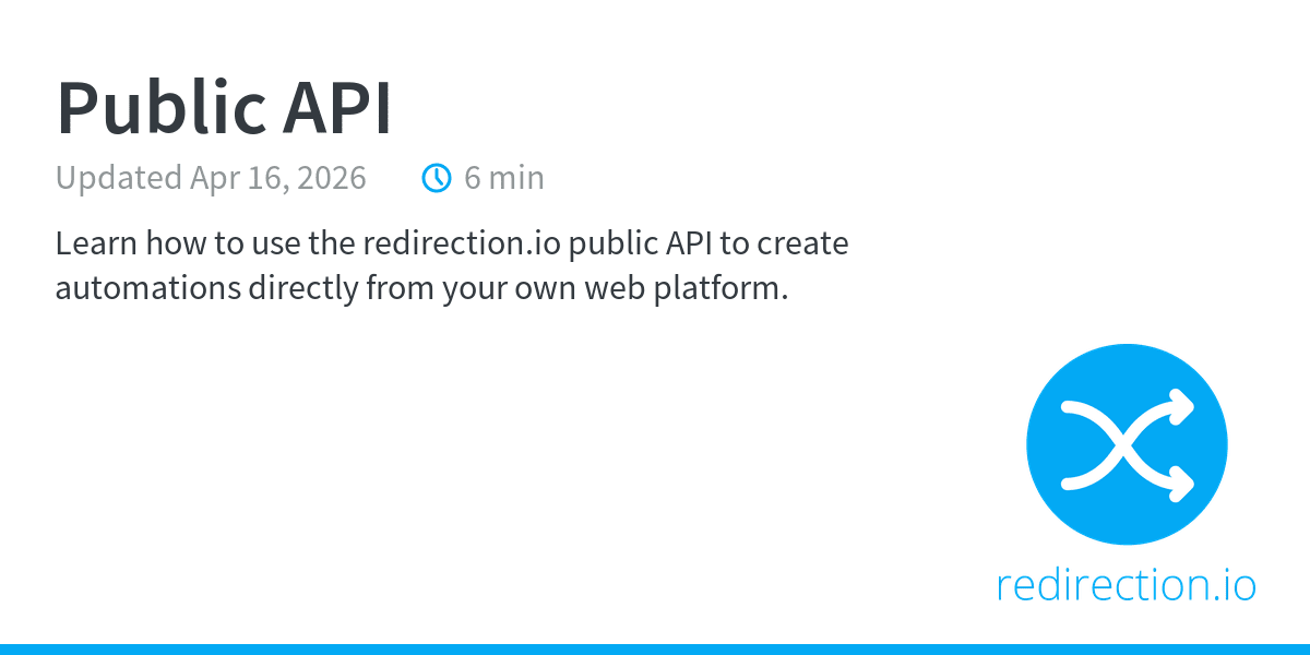 Public API - Developer documentation | Documentation